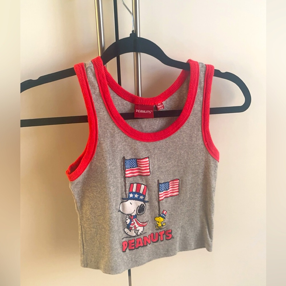 PEANUTS X FOURTH OF JULY crop top